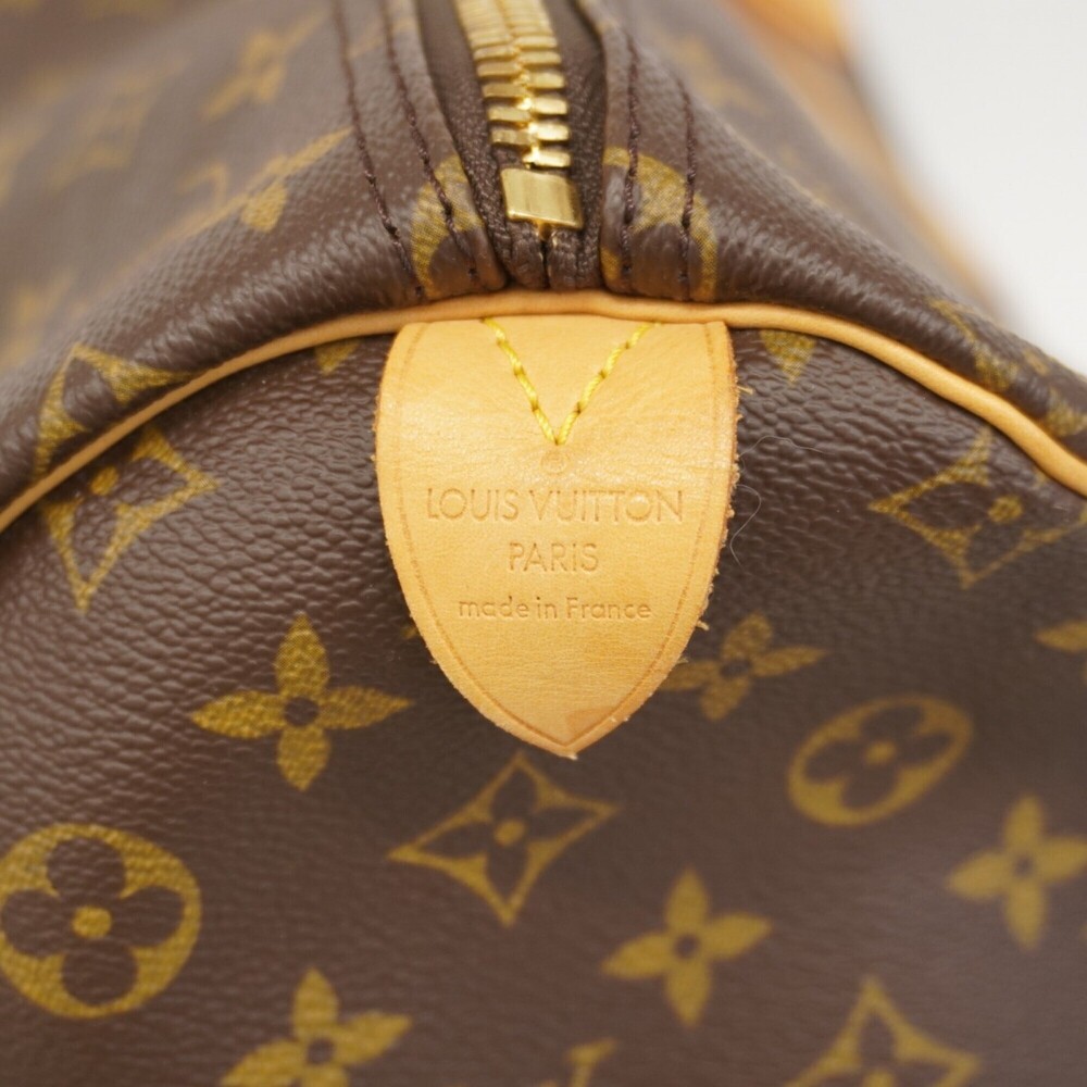 LOUIS VUITTON Brown Monogram Keepall 55 Boston Bag - Picture 5 of 11